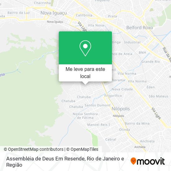 Assembléia de Deus Em Resende mapa