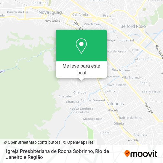 Igreja Presbiteriana de Rocha Sobrinho mapa