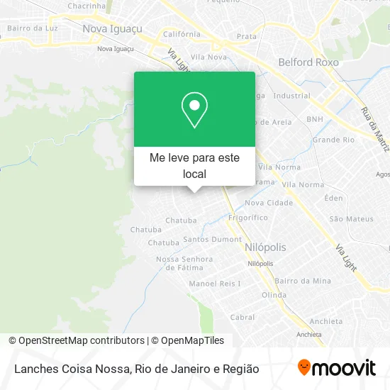 Lanches Coisa Nossa mapa