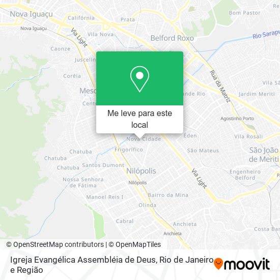 Igreja Evangélica Assembléia de Deus mapa