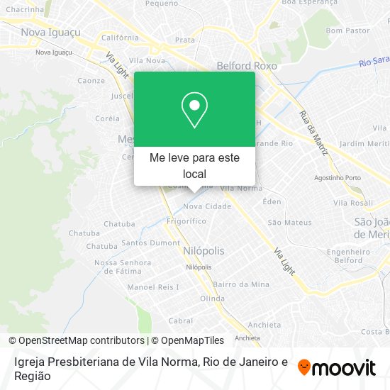 Igreja Presbiteriana de Vila Norma mapa