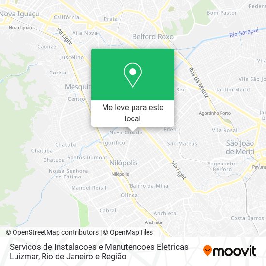 Servicos de Instalacoes e Manutencoes Eletricas Luizmar mapa