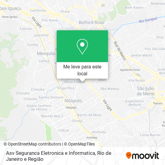 Asv Seguranca Eletronica e Informatica mapa