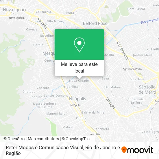 Reter Modas e Comunicacao Visual mapa