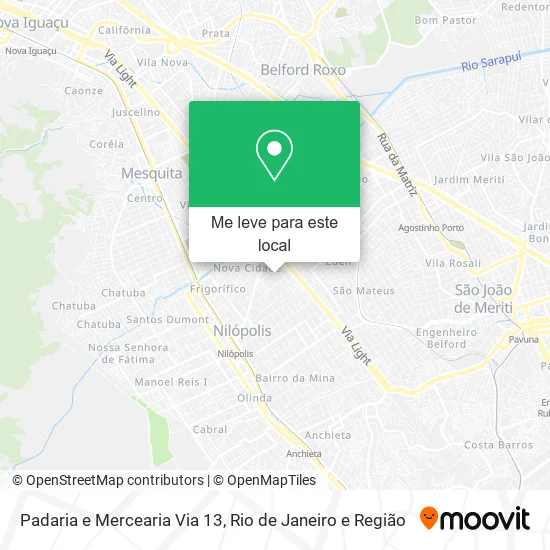 Padaria e Mercearia Via 13 mapa