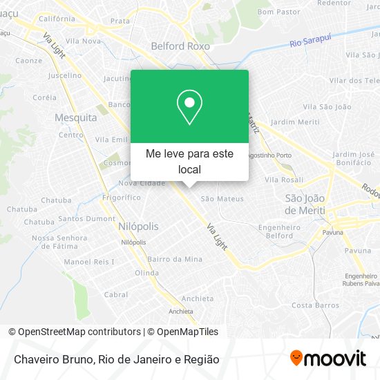 Chaveiro Bruno mapa