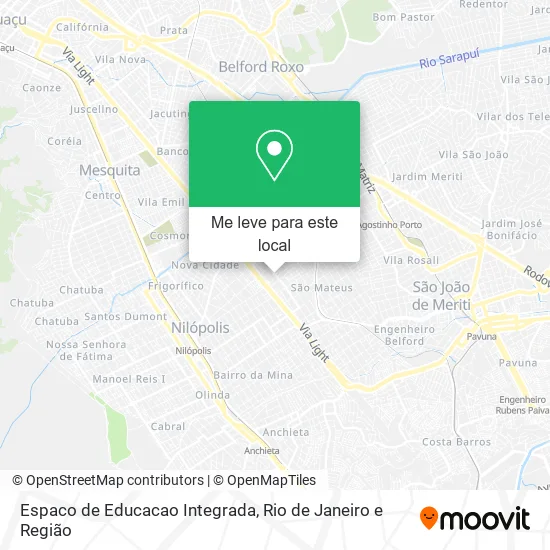 Espaco de Educacao Integrada mapa