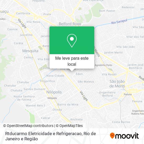 Rtducarmo Eletricidade e Refrigeracao mapa