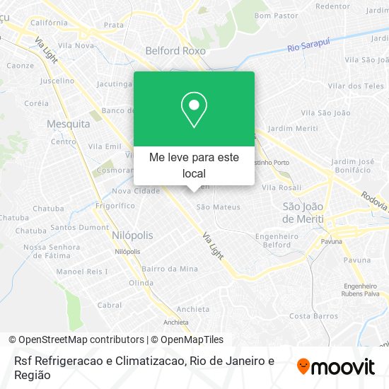 Rsf Refrigeracao e Climatizacao mapa