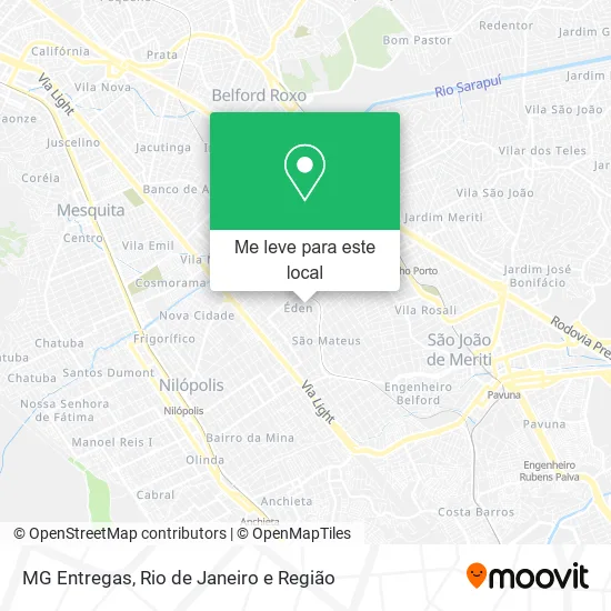 MG Entregas mapa