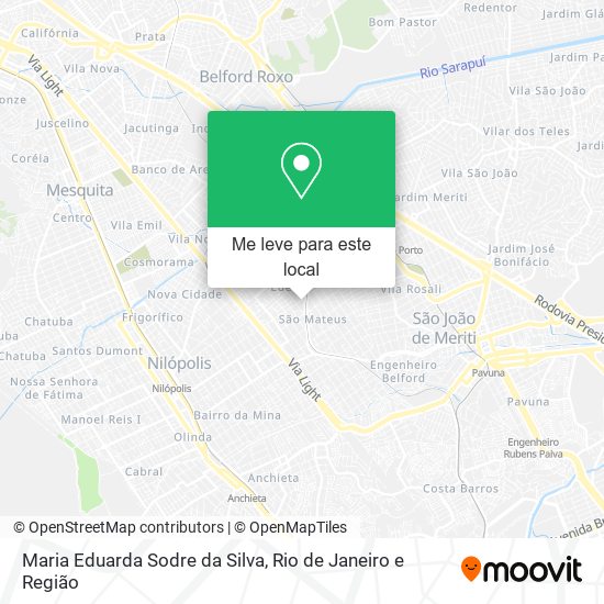 Maria Eduarda Sodre da Silva mapa