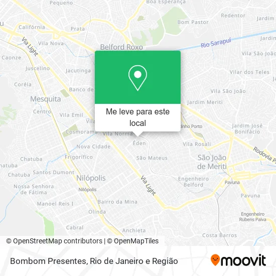 Bombom Presentes mapa