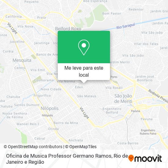 Oficina de Musica Professor Germano Ramos mapa