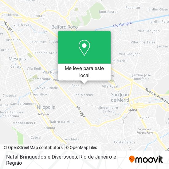 Natal Brinquedos e Diverssues mapa