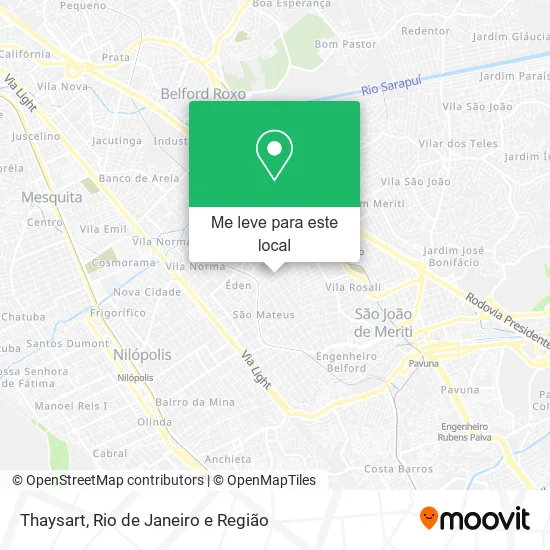 Thaysart mapa