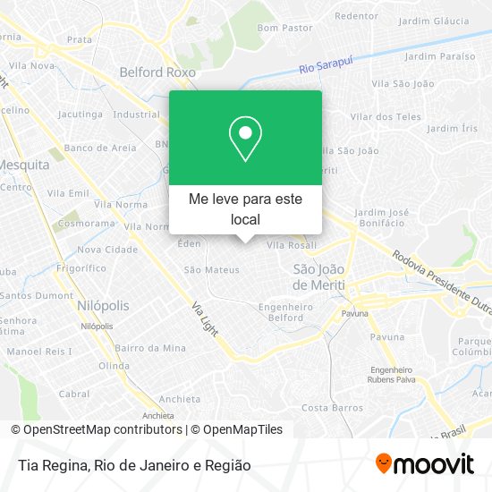 Tia Regina mapa