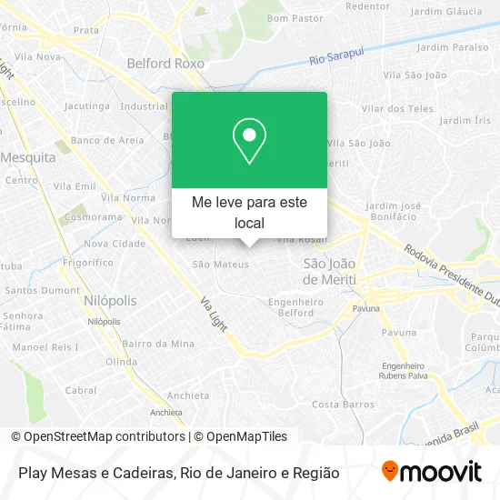Play Mesas e Cadeiras mapa