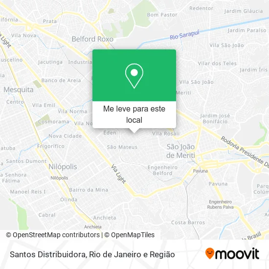 Santos Distribuidora mapa