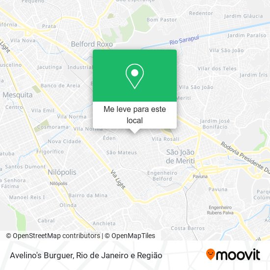 Avelino's Burguer mapa