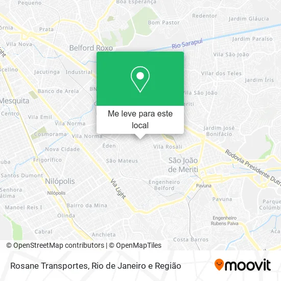 Rosane Transportes mapa