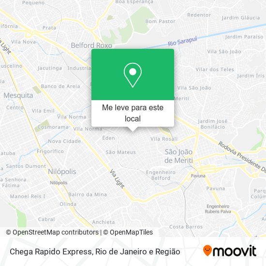 Chega Rapido Express mapa