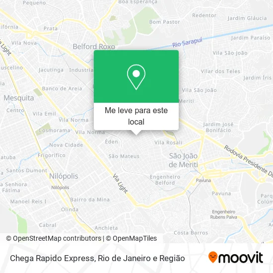 Chega Rapido Express mapa