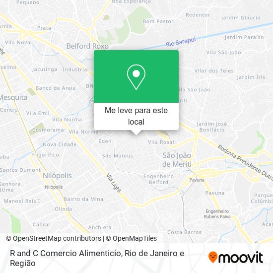 R and C Comercio Alimenticio mapa