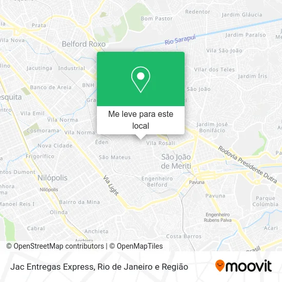 Jac Entregas Express mapa