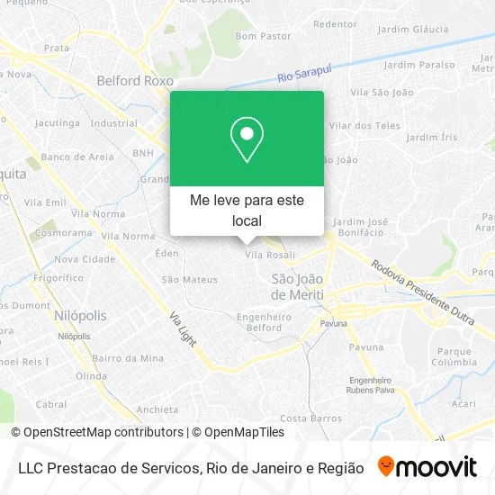 LLC Prestacao de Servicos mapa