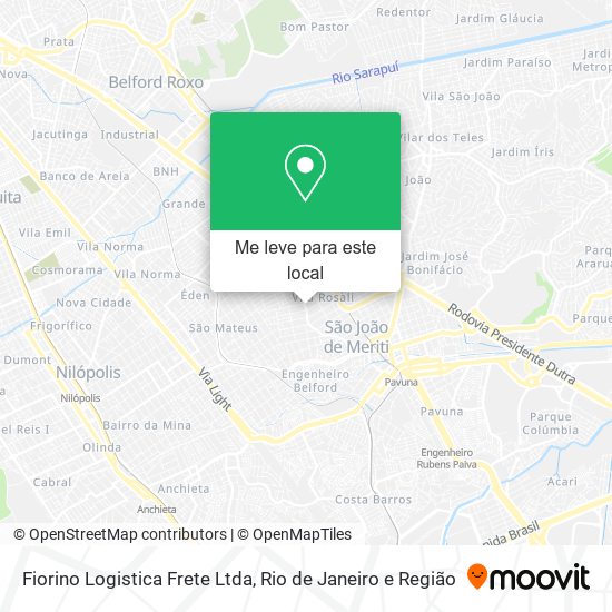 Fiorino Logistica Frete Ltda mapa