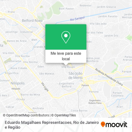 Eduardo Magalhaes Representacoes mapa