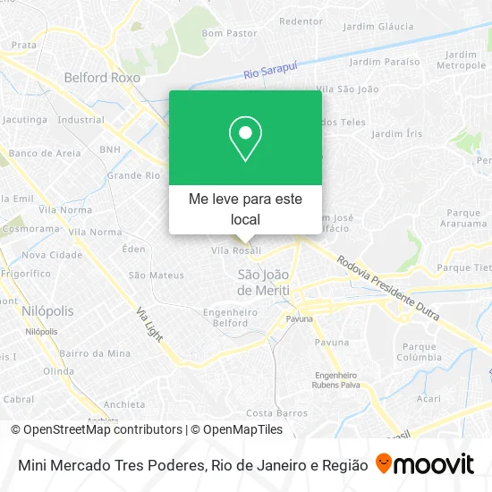 Mini Mercado Tres Poderes mapa