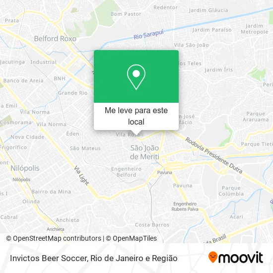 Invictos Beer Soccer mapa