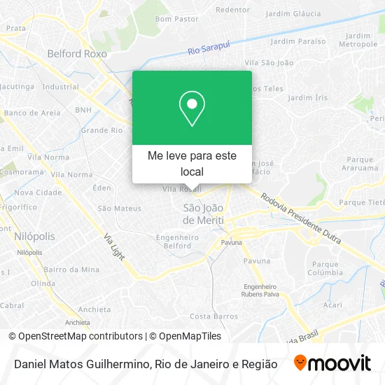Daniel Matos Guilhermino mapa