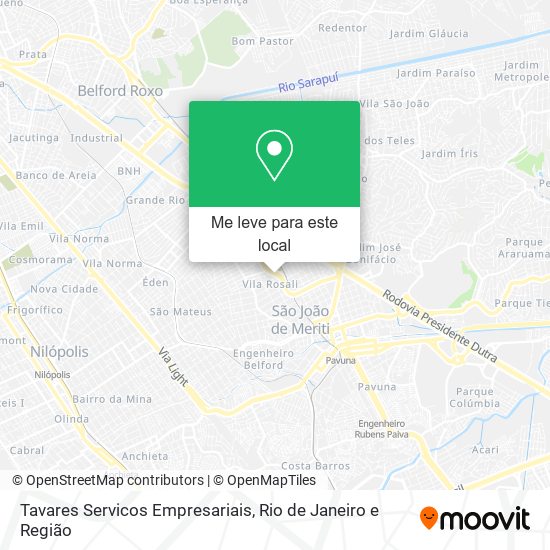 Tavares Servicos Empresariais mapa