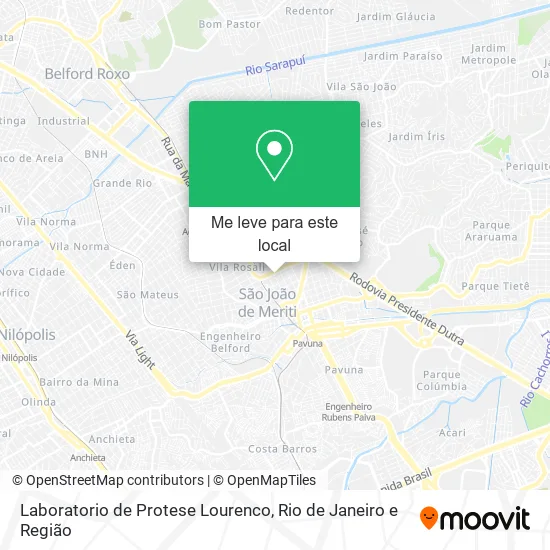 Laboratorio de Protese Lourenco mapa