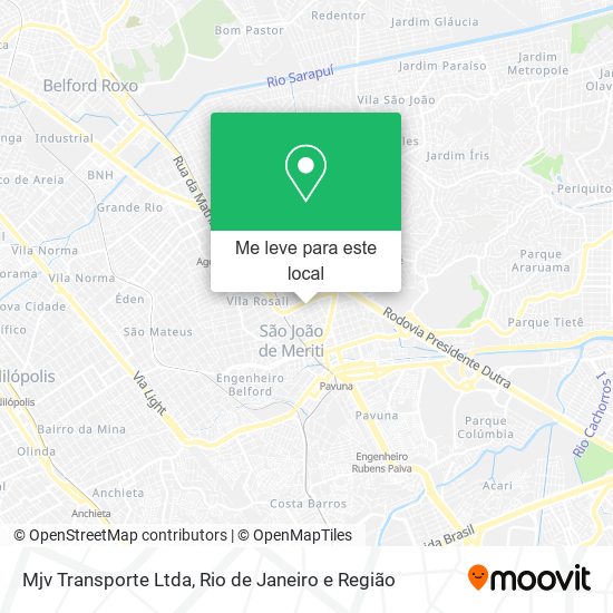 Mjv Transporte Ltda mapa