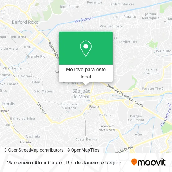 Marceneiro Almir Castro mapa