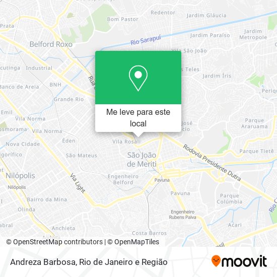 Andreza Barbosa mapa