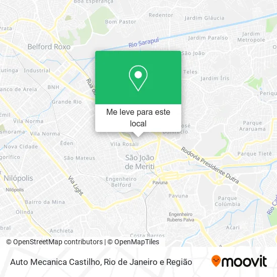 Auto Mecanica Castilho mapa