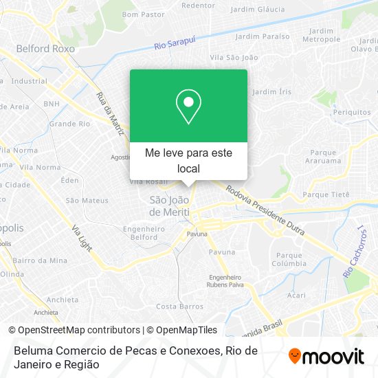 Beluma Comercio de Pecas e Conexoes mapa