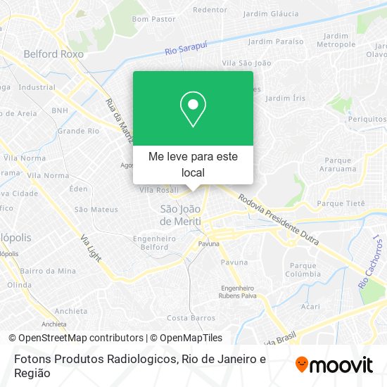 Fotons Produtos Radiologicos mapa