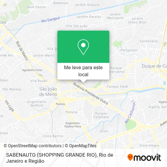 SABENAUTO (SHOPPING GRANDE RIO) mapa
