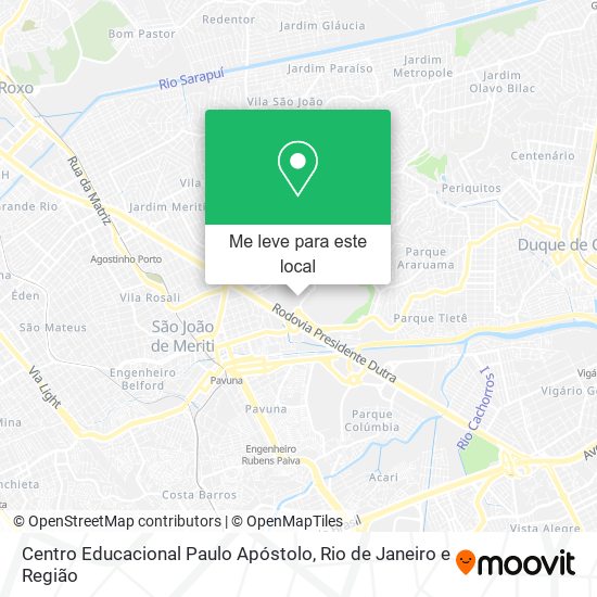 Centro Educacional Paulo Apóstolo mapa