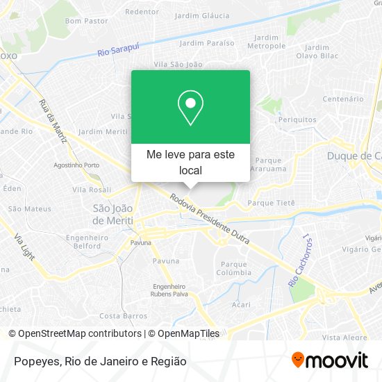 Popeyes mapa