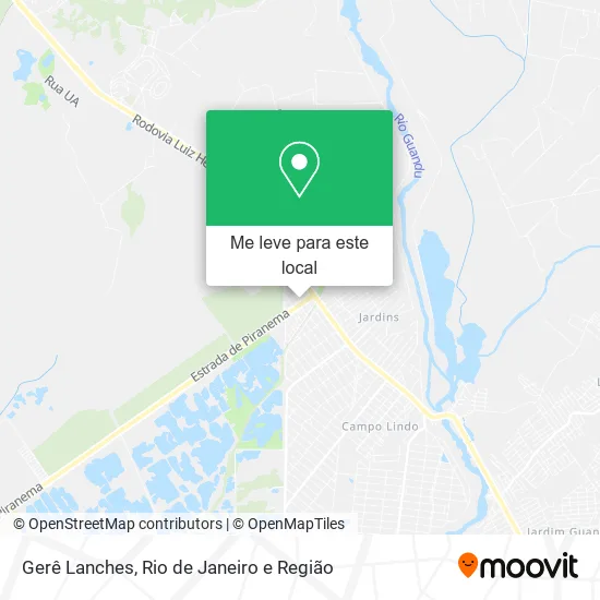 Gerê Lanches mapa