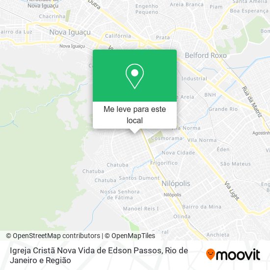 Igreja Cristã Nova Vida de Edson Passos mapa