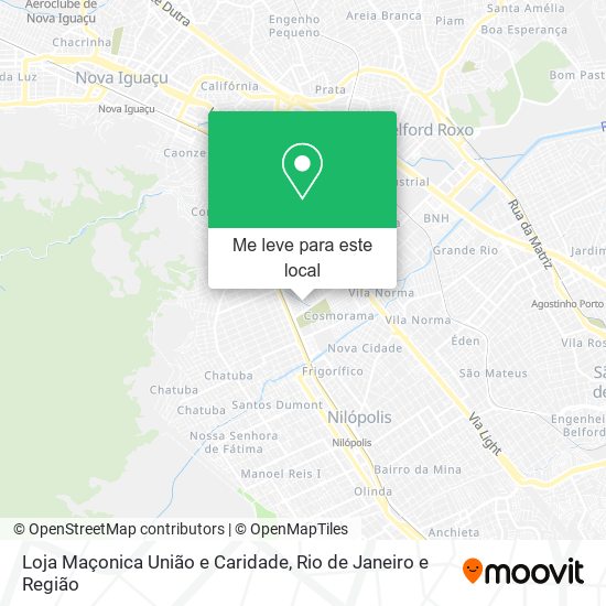 Loja Maçonica União e Caridade mapa