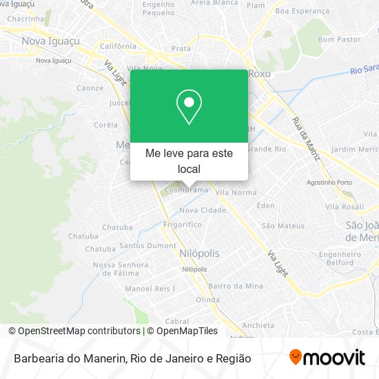 Barbearia do Manerin mapa