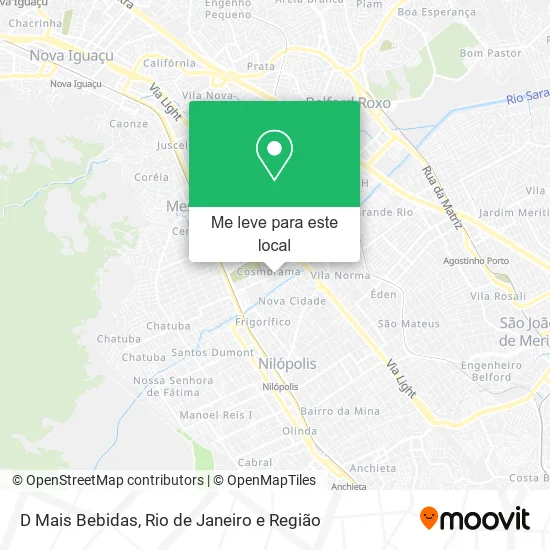D Mais Bebidas mapa